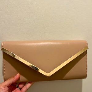 ALDO Chain Crossbody/Clutch Nude